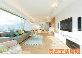 簡約風格復式客廳裝修效